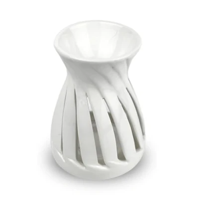 Abbildung von Parfümbrenner Ceramy Corta Weiß duftende Atmosphäre Modernes Kunsthandwerksobjekt Moderne Inneneinrichtung Minimalistische Multifunktionsdeko 50 ml H 12 cm Zen&#039;Arôme