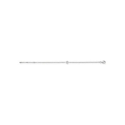 Abbildung von THOMAS SABO Damen Armband 925 Silber Zirkonia weiß Ovalschliff 19.5 cm SCA150007