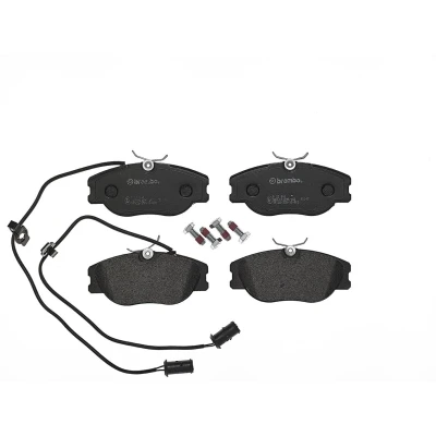 Abbildung von BREMBO P 23 041 Bremsbelagsatz inkl. Verschleißwarnkontakt mit Bremssattelschrauben ohne Zubehör LANCIA: DELTA 1, Thema Limousine, ALFA ROMEO: 164