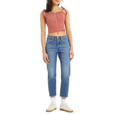 Abbildung von Levi&#039;s 501 CROP Jeans Straight Leg, Damen, Größe: 23x26, Erin can&#039;t wait stretch