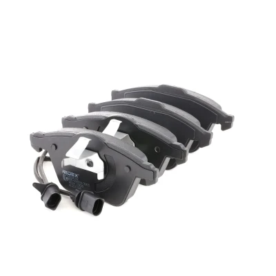 Abbildung von RIDEX 402B0102 Bremsbelagsatz Vorderachse Low Metallic inkl. Verschleißwarnkontakt mit Kolbenclip AUDI: A4 B6/B7 Cabrio, A8 D3, A6 C6 Allroad