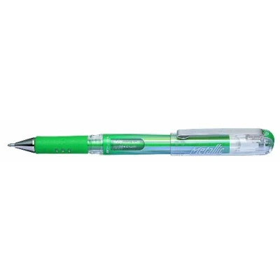 Abbildung von Pentel K230 MDO Hybrid Gel metallic Grip DX Tintenroller mit pigmentierter Tinte, 12 er Packung, grün