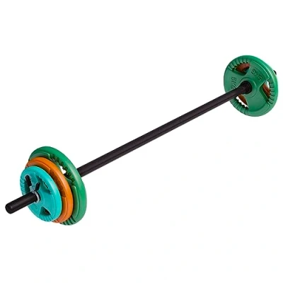 Abbildung von Langhantelset Aerobic Gummi Gripper