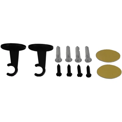 Abbildung von Träger für Bistrostange, Scheibengardinenstange 8 mm Ø, schwarz, 2 Stück