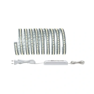 Abbildung von Paulmann 70588 LED Stripe MaxLED 1000 Basisset 3m Warmweiß 40W 230/24V 75VA Silber Lichtband Lichtstreifen Lichtschlauch, Mango