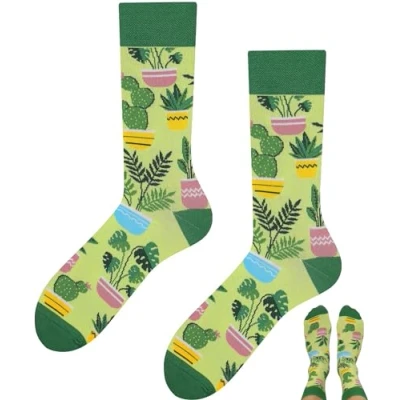 Abbildung von TODO Socken Pflanzen Herren und Garten Damen, Blumen, Funny Socks Rainbow (43 46, Plant)
