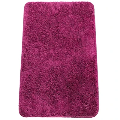 Abbildung von Brandsseller Badematte 60x90 cm Badteppich Badvorleger Badezimmerteppich Duschvorleger Beere