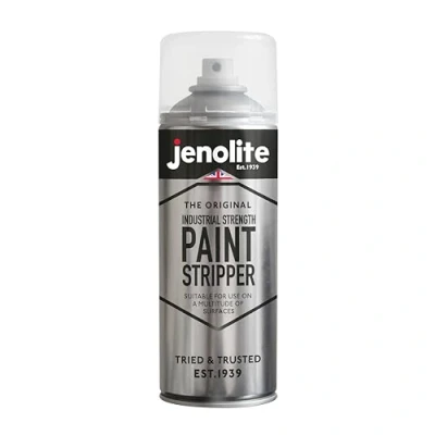 Abbildung von JENOLITE Industrielle Stärke Farbabisolierer/Farbentferner, Aerosol Verwendung auf Holz, Metall, Ziegel, Beton Farben, Lacke, Klebstoffe 400ml