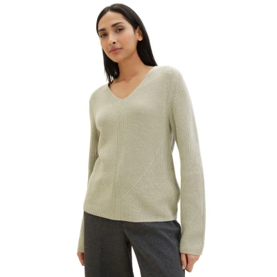Abbildung von TOM Tailor Strickpullover, Damen, Größe: XL, Desert green