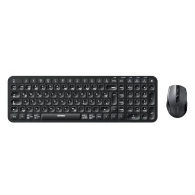 Abbildung von UGREEN Bluetooth Tastatur Maus Set kabellos (Bluetooth 5.0+2.4G) mit Shortcut Tasten, Funktastatur 4000 DPI für Windows/macOS/Linux/Android Deutsches Layout