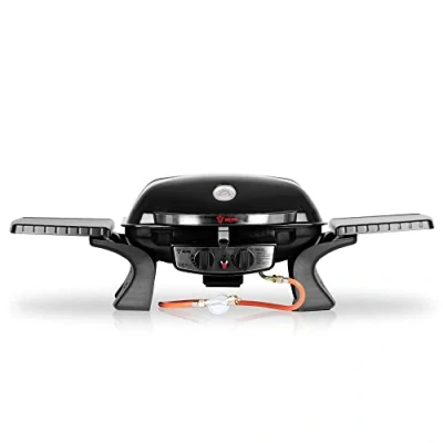 Abbildung von BBQ Toro Gasgrill Tragbarer Tisch 2 Brenner, Tischgasgrill für Balkon
