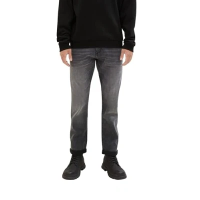 Abbildung von TOM Tailor denim Jeans Straight Leg, Herren, Größe: 31x32, Used mid stone grey