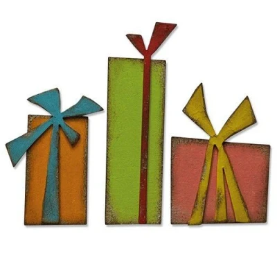 Abbildung von Sizzix 664973 Bigz Stanzschablone Geschenkverpackung von Tim Holtz
