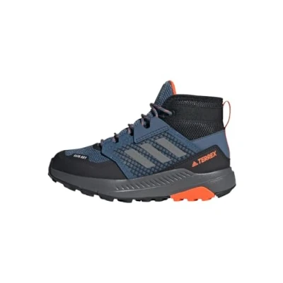 Abbildung von adidas Performance Terrex Trailmaker MID R RDY Unisex Hikingschuh für Kinder, Größe: 38, Steel/grey three/impact orange Kunststoff/textil