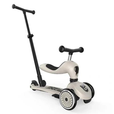 Abbildung von Scoot and Ride Dreiradscooter Highwaykick 1 Push Go Kinderroller mit Sitz 2in1 Laufrad