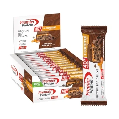 Abbildung von Premier Protein Bar Deluxe 40% Chocolate Brownie 12x50g Low sugar Carb palmölfrei