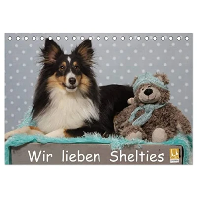Abbildung von Wir lieben Shelties (Tischkalender 2025 DIN A5 quer), CALVENDO Monatskalender