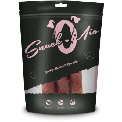 Abbildung von SnackOMio Premium Hundesnack knackige Pferdefilet Kaurolle, getreidefrei, 1er Pack (1 x 150g)