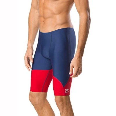 Abbildung von Speedo Herren Badeanzug Jammer Endurance+ Splice Team Colors Navy/Red Spark, 32