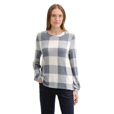 Abbildung von TOM TAILOR Langarmshirt im Karo Design