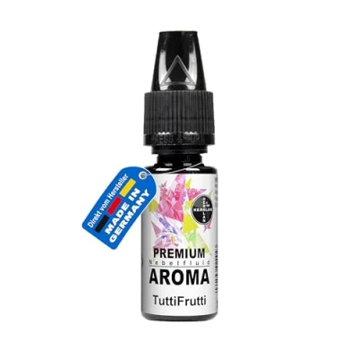 Abbildung von HERRLAN Discolicht PREMIUM Nebelfluid Aroma, TuttiFrutti, 10 ml universeller Duftstoff für wasserbasierte Nebelflüssigkeit