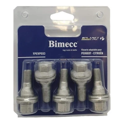 Abbildung von BIMECC YPEVPE03 Radschrauben M12 Flachbund 57 PEUGEOT: 207 CC, 407 Limousine, Schrägheck, CITROËN: C5 II Kombi, Berlingo II, III Kombi