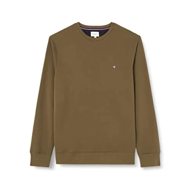 Abbildung von GANT REG Shield Cneck Sweatshirt, Herren, Größe: Medium, Juniper green