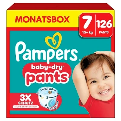 Abbildung von Pampers® Windeln Baby Dry Größe 7 (17+kg) für Kids und Teens (4 12 Jahre)