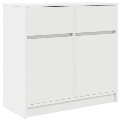 Abbildung von vidaXL Sideboard mit Schublade Weiß 80x34x76 cm Holzwerkstoff