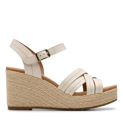 Abbildung von Clarks Sabina Strap Espadrille, Damen, Größe: 39, Cream Schuhe