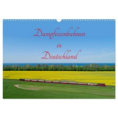 Abbildung von Dampfeisenbahnen in Deutschland (Wandkalender 2025 DIN A3 quer), CALVENDO Monatskalender
