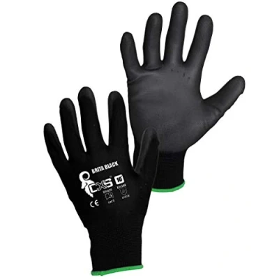 Abbildung von CXS Arbeitshandschuh Set 12 Paar BRITA BLACK beschichtete Handschuhe Arbeitshandschuhe