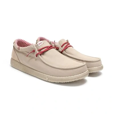Abbildung von Walk in Pitas Ledro Sportlicher Schnürer, Herren, Größe: 43, Beige Schuhe