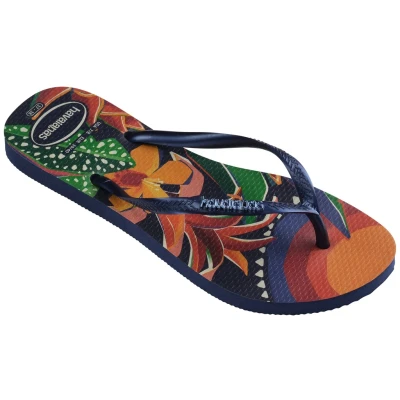 Abbildung von Havaianas Zehentrenner &quot;SLIM TROPICAL&quot;, Sommerschuh, Schlappen, Poolsildes mit sommerlichem Tropenprint