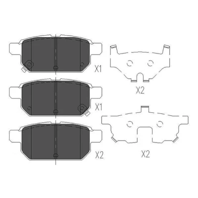 Abbildung von KAVO PARTS KBP 8526 Bremsbelagsatz mit akustischer Verschleißwarnung SUZUKI: SWIFT 4, Vitara IV SUV, 5
