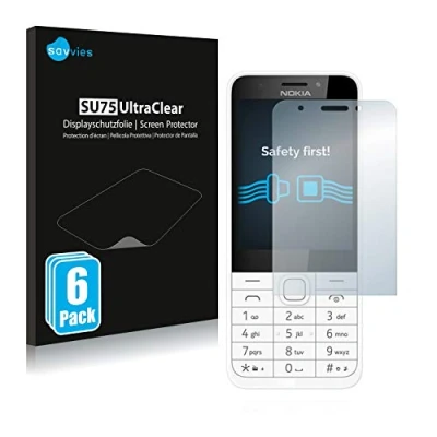 Abbildung von Savvies 6 Stück Schutzfolie für Nokia 230 Displayschutz Folie Ultra Transparent