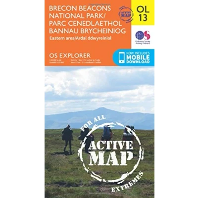 Abbildung von Brecon Beacons National Park / Parc Cenedlaethol Bannau Brycheiniog Eastern Area Ardal Ddwyreiniol (OS Explorer Map Active)