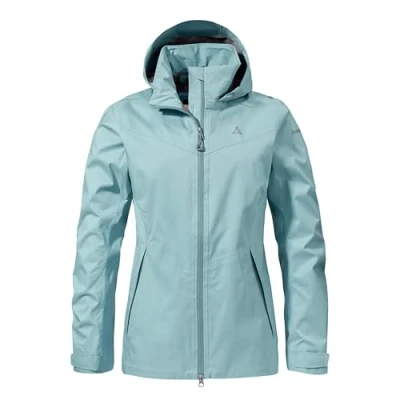 Abbildung von Schöffel Aiplspitz Regenjacke / wasserabweisende Jacke, Damen, Größe: 38, Blau