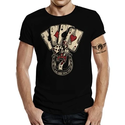 Abbildung von Design, T Shirt für den Poker Dices Zocker S