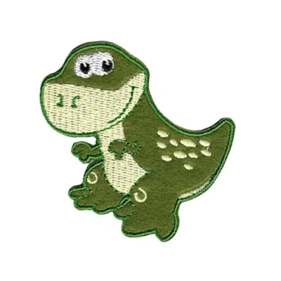 Abbildung von Catch the Patch Aufnäher Bügelbild, Aufbügler, Applikationen, Patches, Flicken, zum aufbügeln, Polyester, Tyrannosaurus T Rex Dinosaurier Tier Größe: 6,6 x 6 cm