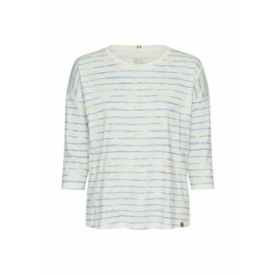 Abbildung von camel active Langarm Langarmshirt, Damen, Größe: XXL, French blue stripes