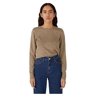 Abbildung von Object Damen Objthess L/S O hals gebreide trui Noos Pullover, Fossil, S EU