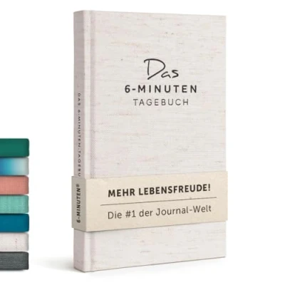 Abbildung von 6 Minuten Tagebuch für Erwachsene 2025 (Das Original) Dankbarkeitstagebuch, Wissenschaftlich Fundiertes Journal Buch Achtsamkeitstagebuch Mehr Resilienz &amp; Selbstliebe