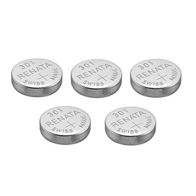 Abbildung von Renata 301 Uhrenbatterie, Silberoxid, 1,5 V, 5 Batterien, oder SR43SW