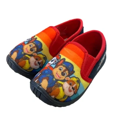 Abbildung von Leomil Paw Patrol Kinder Hausschuhe Jungen von 2 bis 5 Jahre, Warme Pantoffln für Junge und Mädchen, Lustige Schuhe mit Chase, Marshall Rubble Motiv 24 EU, Ideal Kindergarten, Regenbogen