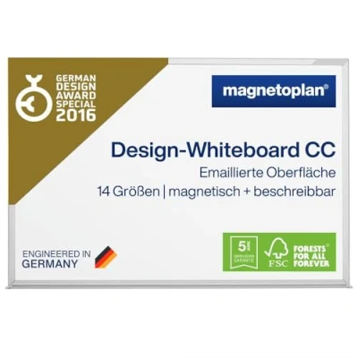 Abbildung von Magnetoplan Whiteboard CC 12404CC 120x90cm Ablageschale