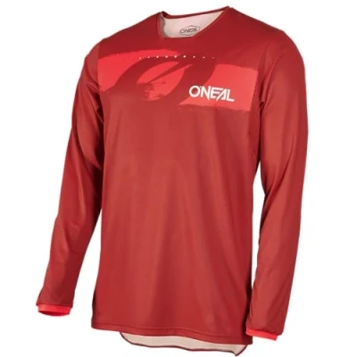 Abbildung von O&#039;NEAL Mountainbike Trikot MTB DH Downhill FR Freeride Atmungsaktives Material, maximale Bewegungsfreiheit Element Jersey Hybrid V.24 Erwachsene Rot Größe XL
