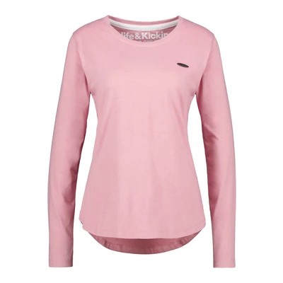 Abbildung von alife &amp; kickin Leaak A Longsleeve Langarmshirt, Damen, Größe: XS, Mauve melange