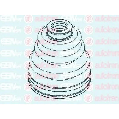 Abbildung von AUTOFREN SEINSA D8521T Achsmanschette 125 radseitig NISSAN: Qashqai / Qashqai+2 I, X Trail, Murano II, RENAULT: Koleos I