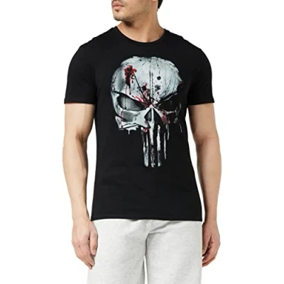 Abbildung von Cotton division Herren Punisher T Shirt, schwarz, XXL